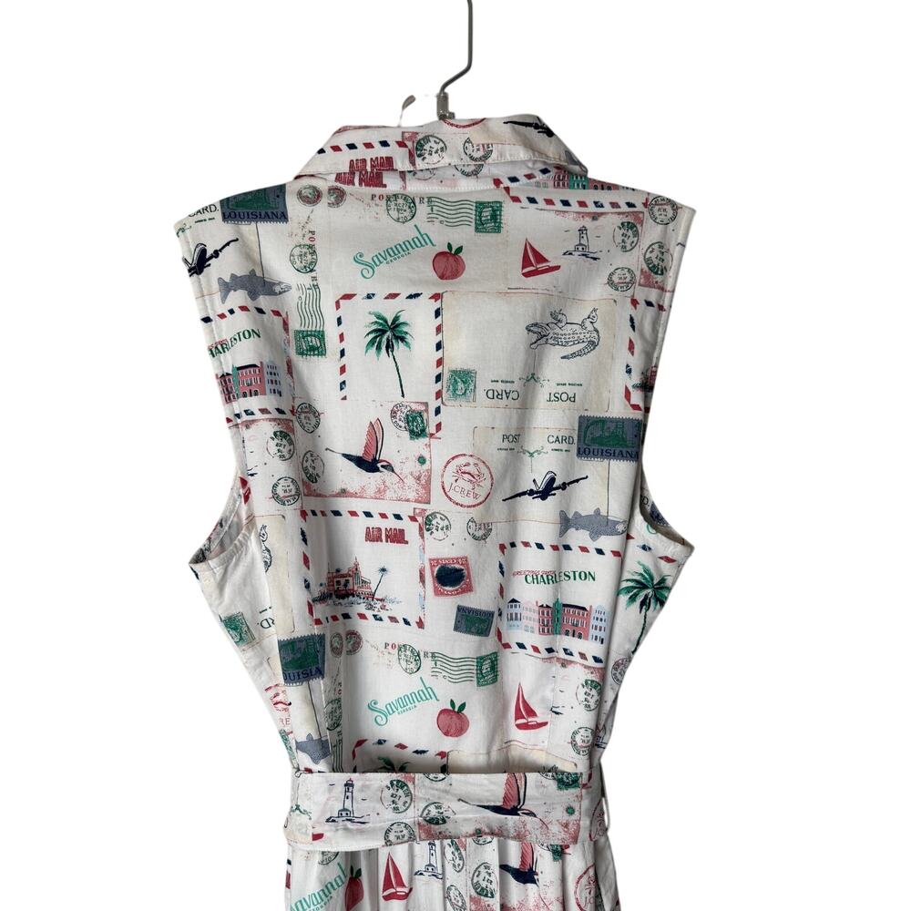 J.Crew Sleeveless Collared Postcard Tiered Dress Size 6 NWT - Picture 5 of 10